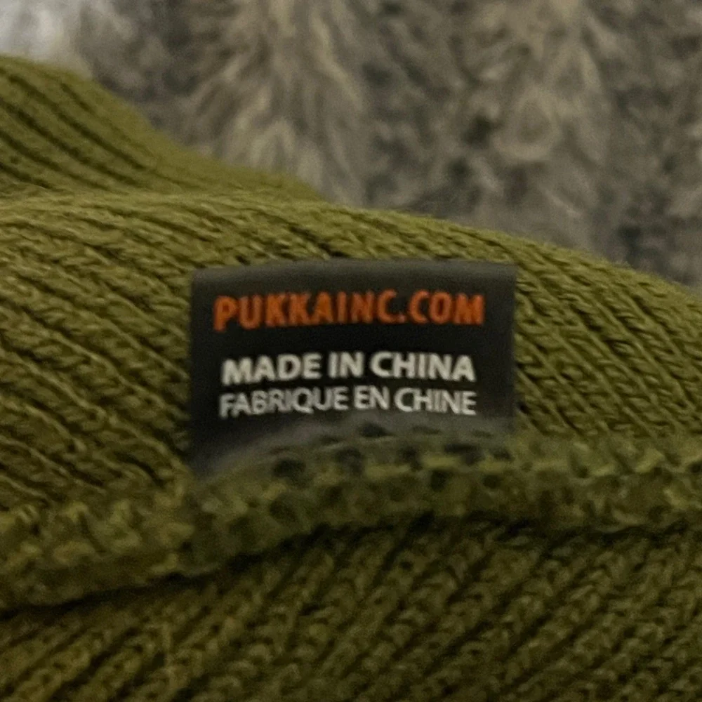 PukkaInc Green Ribbed Knit Beanie Hat 100% Acrylic One‎ Size Huckleberry